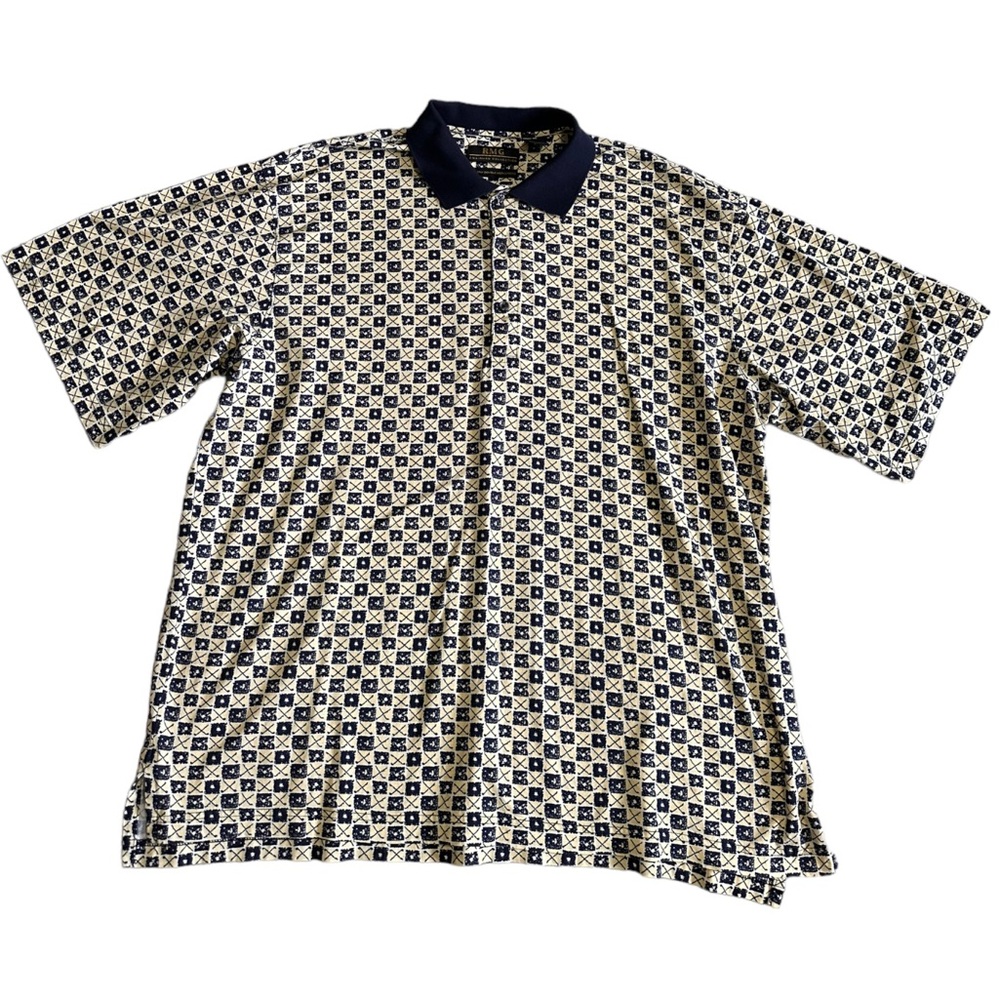 RMG Chairman Collection Abstract Print Polo Size XXL